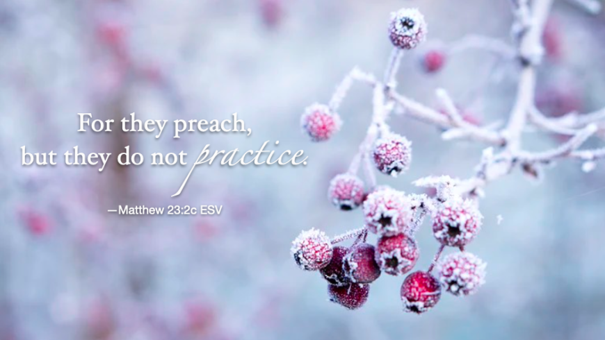 Following His word