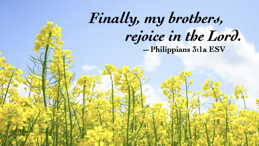 Rejoice!