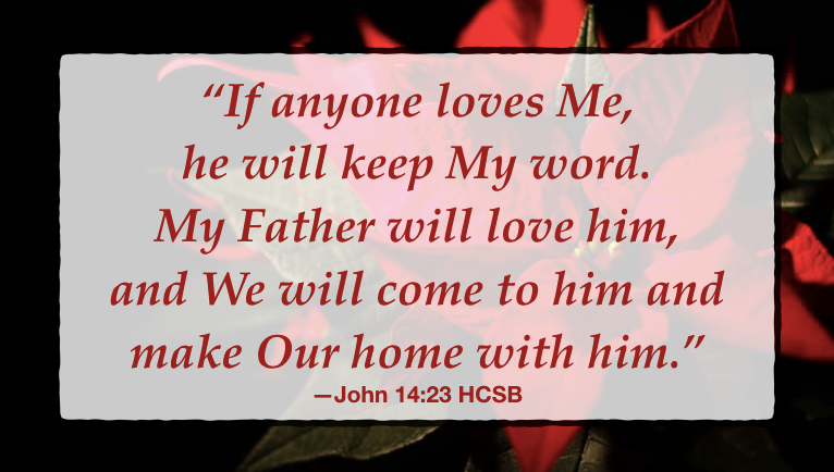 When we love Him…