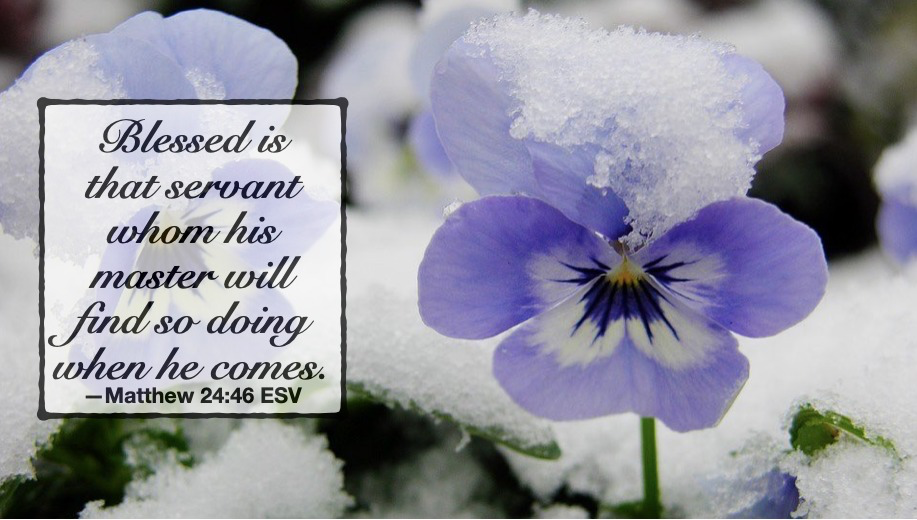 May He find us faithful